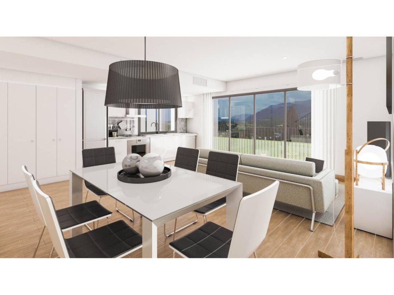 Dining room of Single-family semi-detached for sale in Vilalba Sasserra  with Air Conditioner, Private garden and Terrace