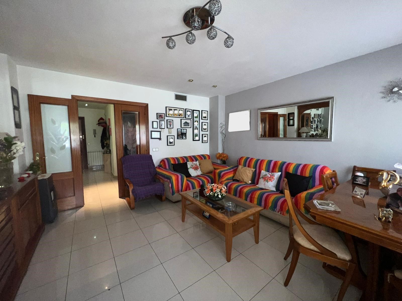 Living room of Flat for sale in Pinto  with Heating, Furnished and Oven