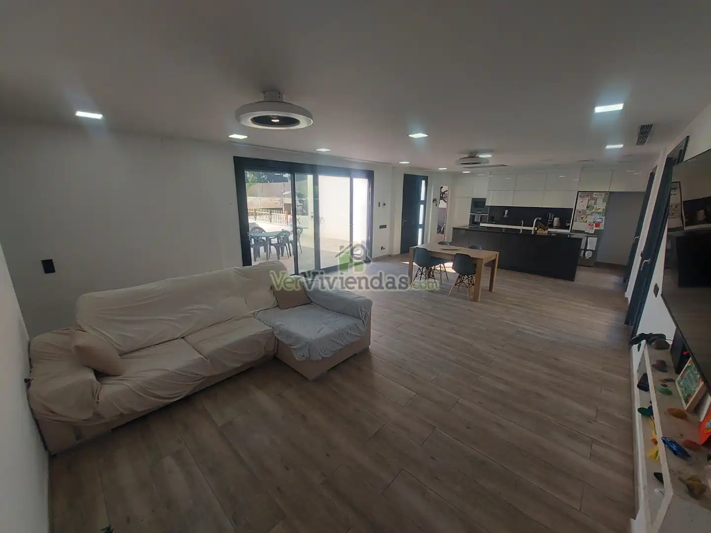 Wohnzimmer von Haus oder Chalet zum Verkauf in Pallejà mit Klimaanlage, Heizung und Privatgarten