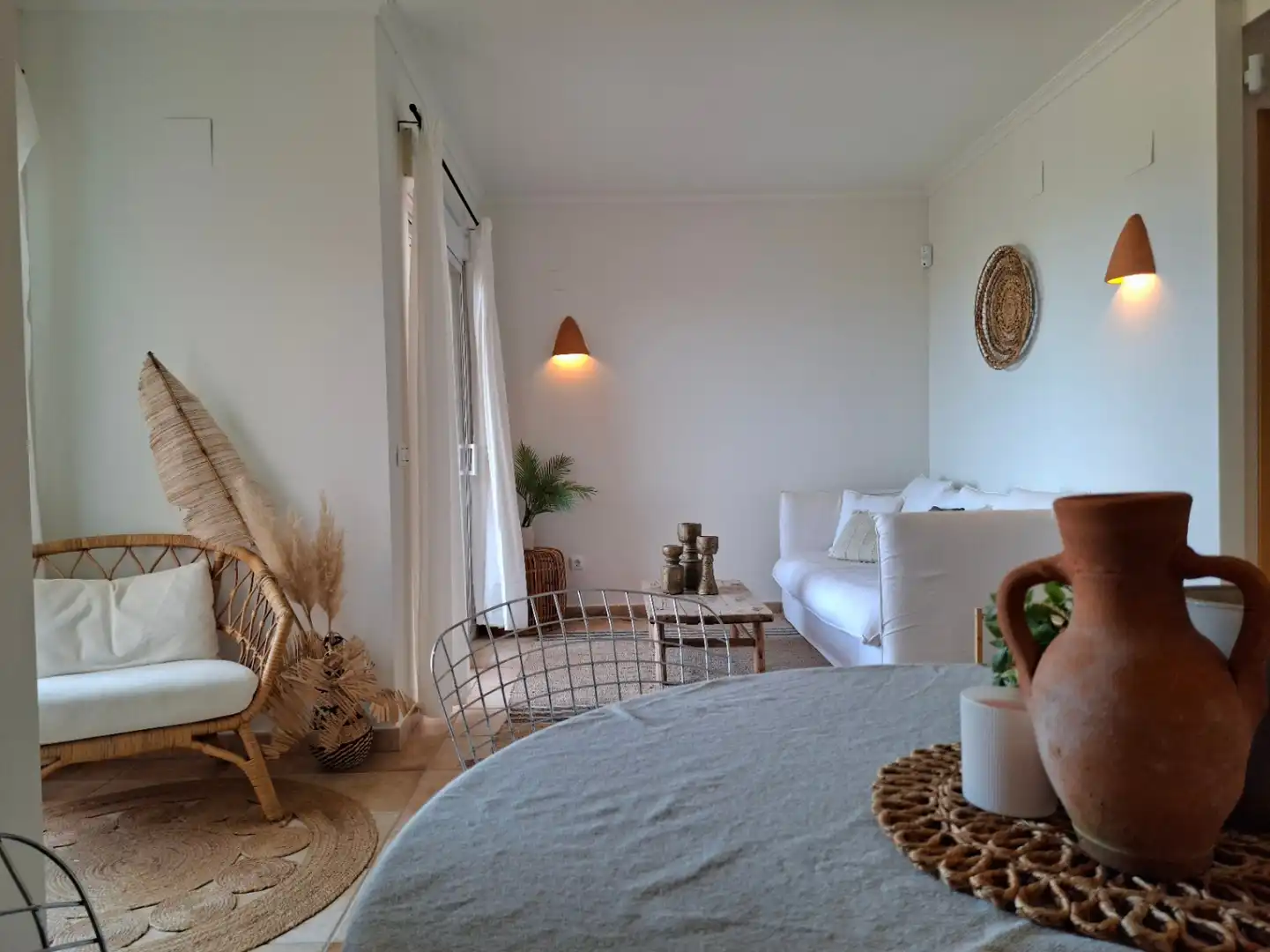 Esszimmer von Wohnungen zum Verkauf in Pedreguer mit Klimaanlage, Heizung und Privatgarten