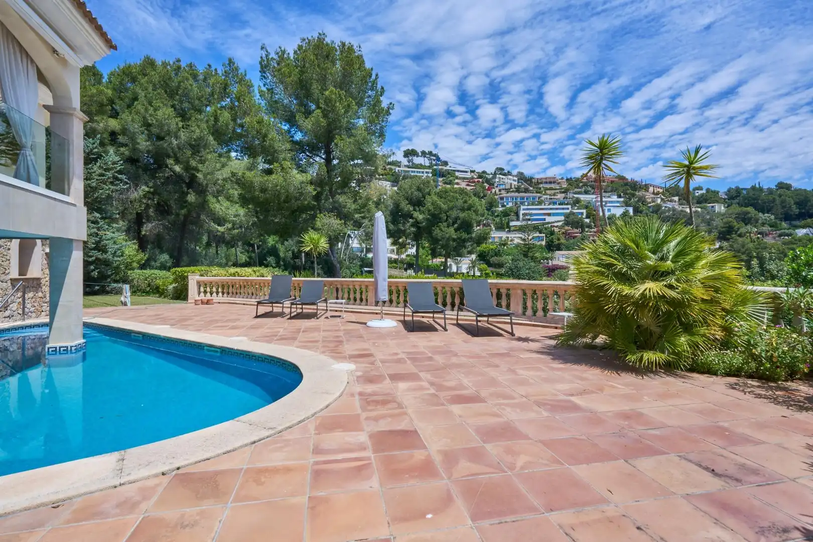 Piscina de Casa o xalet en venda en  Palma de Mallorca amb Aire condicionat, Jardí privat i Parquet