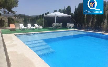 Swimming pool of House or chalet for sale in Sax  with Storage room