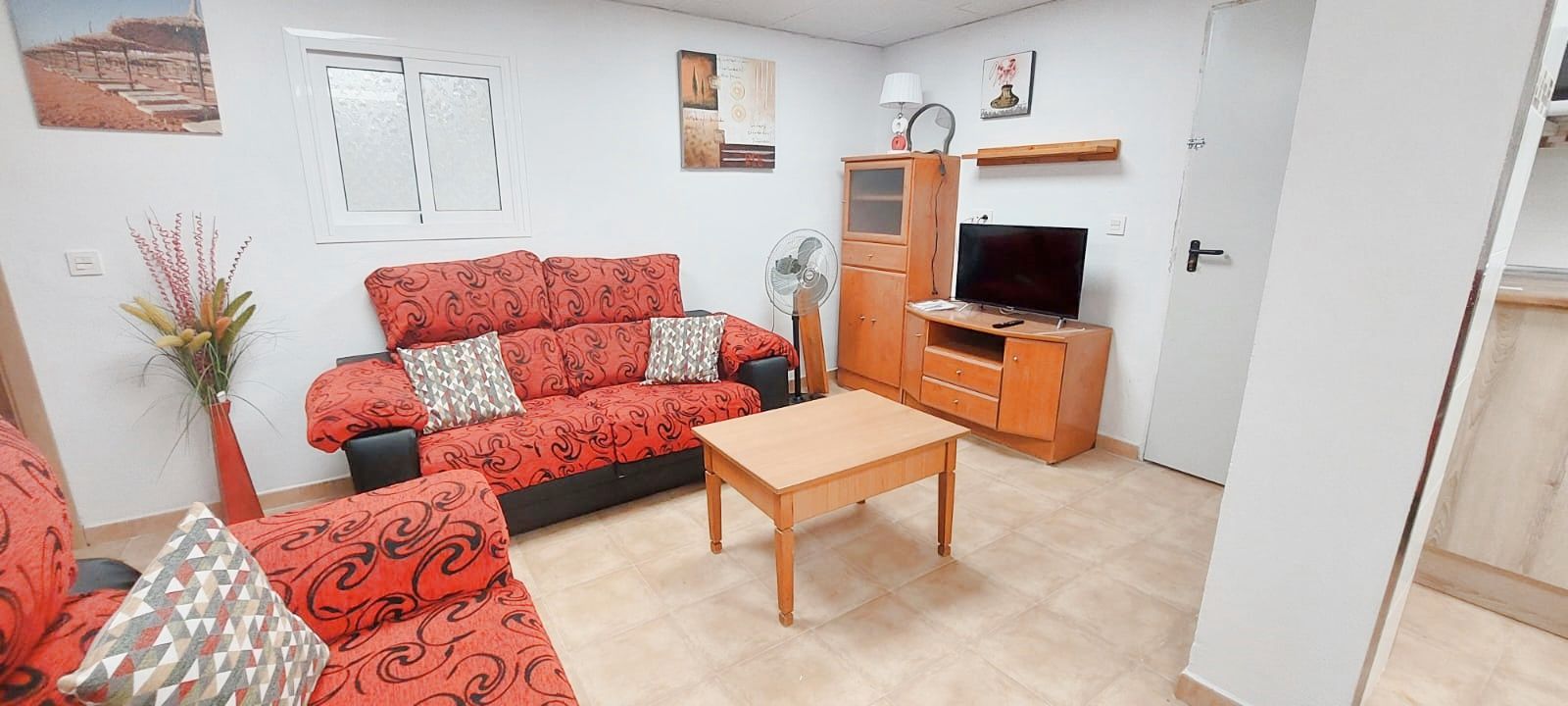 Living room of Apartment to rent in Málaga Capital  with Air Conditioner, Furnished and Washing machine