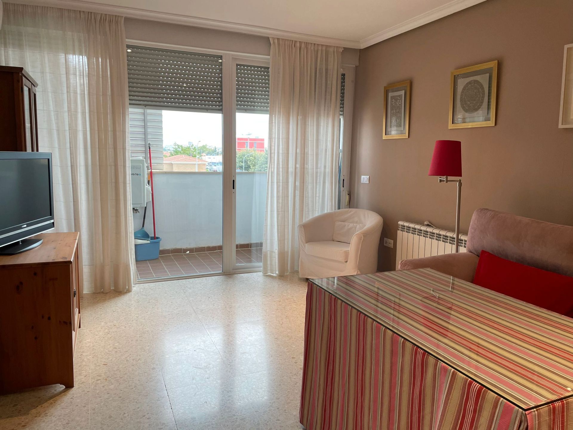 Bedroom of Flat to rent in Badajoz Capital  with Air Conditioner, Heating and Furnished