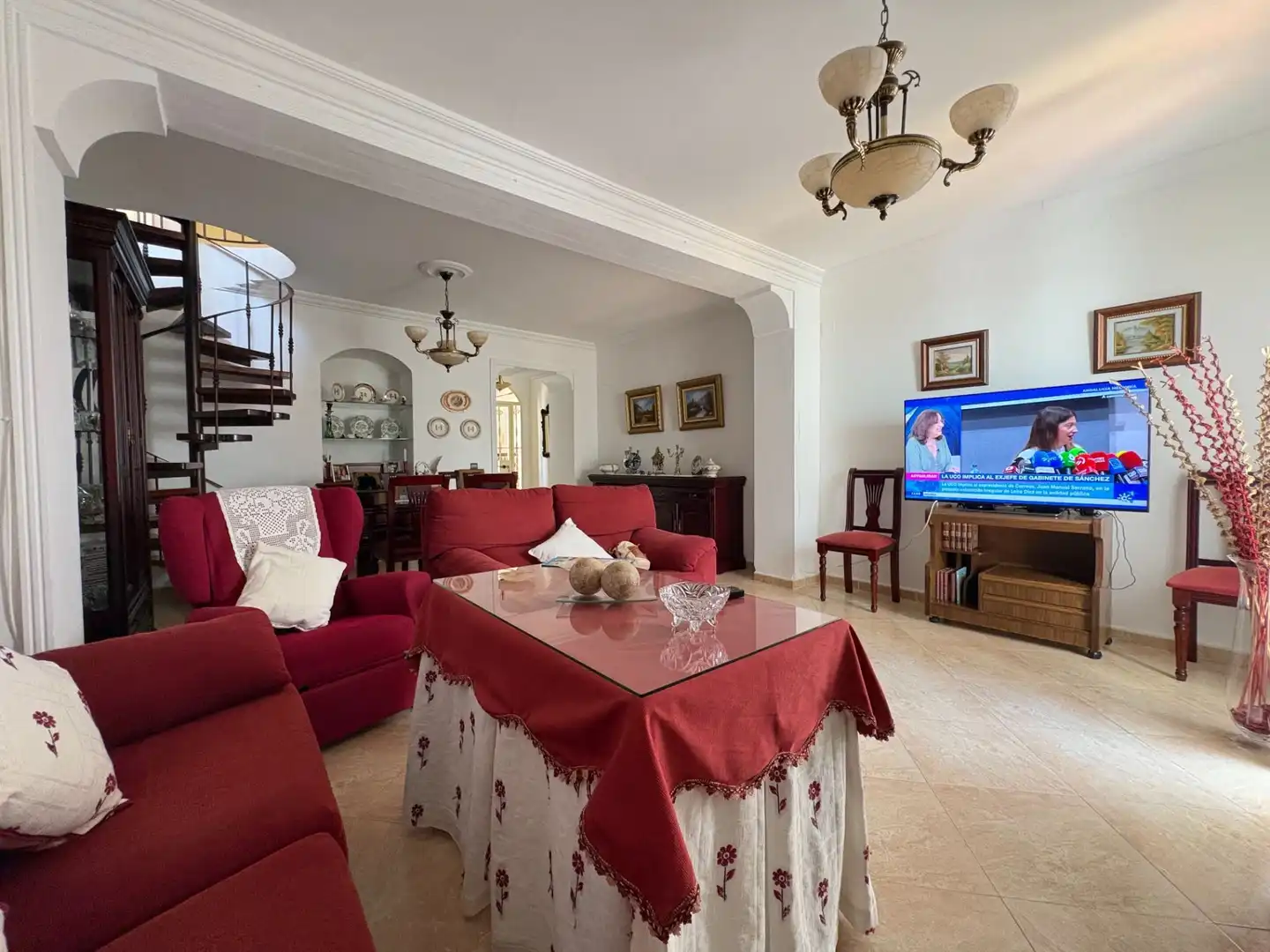 Sala d'estar de Casa o xalet en venda en Aljaraque