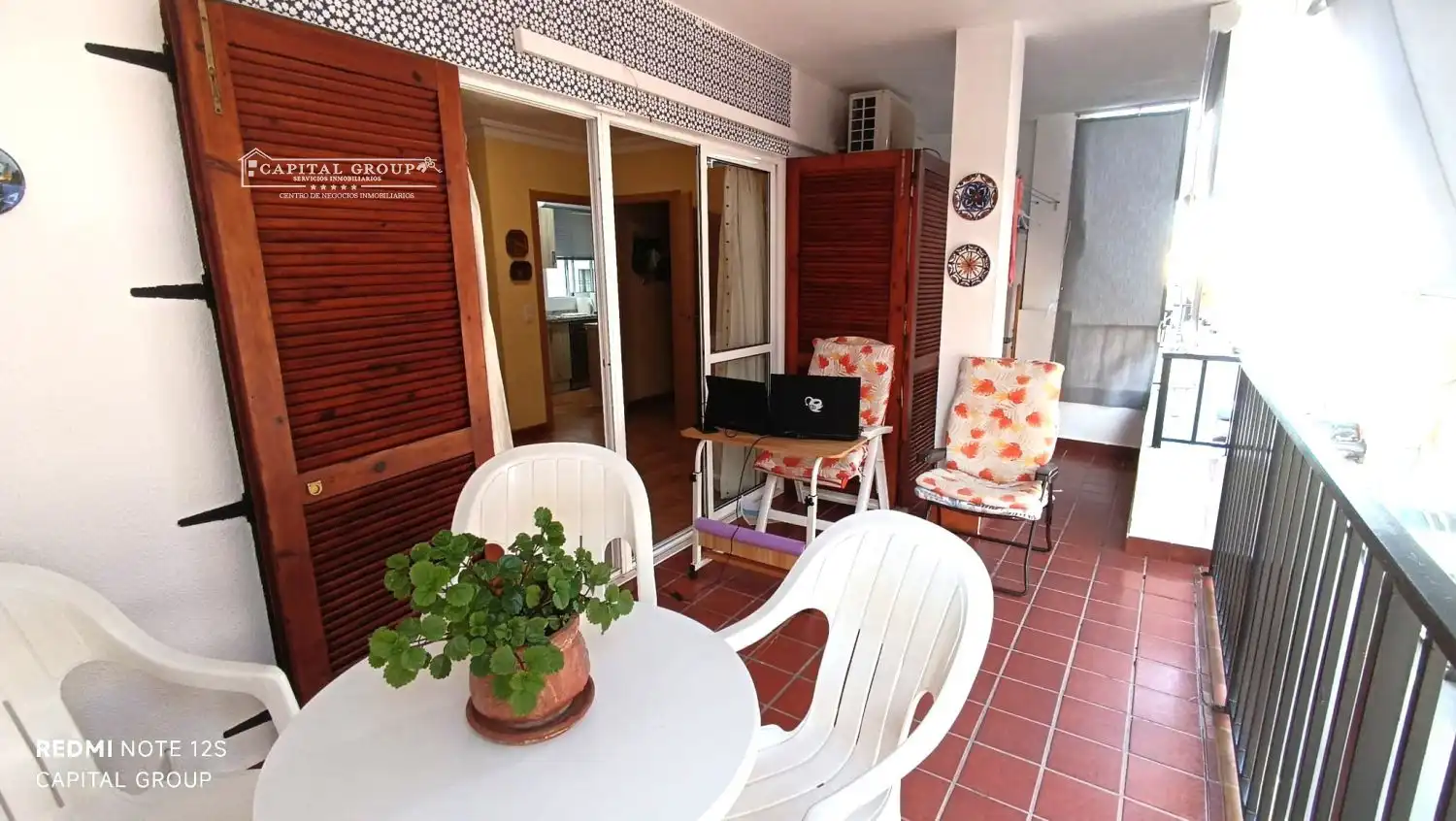 Terraza de Piso de alquiler en Punta Umbría con Aire acondicionado, Terraza y Amueblado