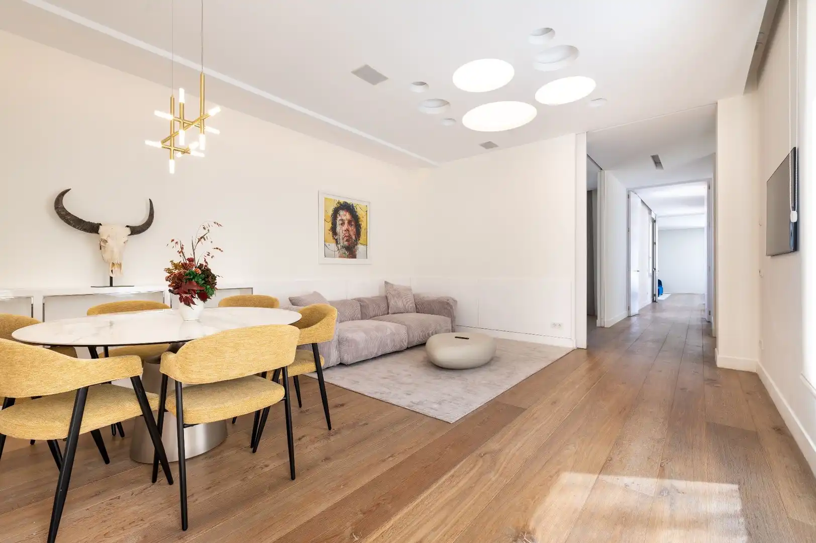 Living room of Attic for rent in Madrid  with Air Conditioner, Heating and Terrace
