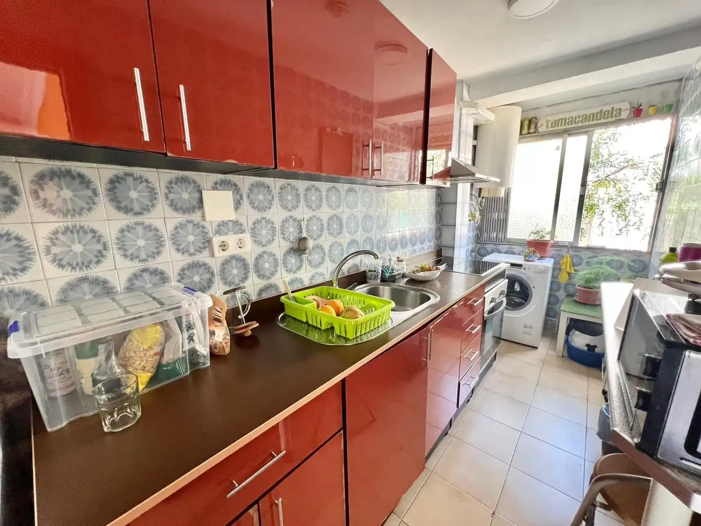 Kitchen of Flat for rent in Granada  with Furnished and Balcony