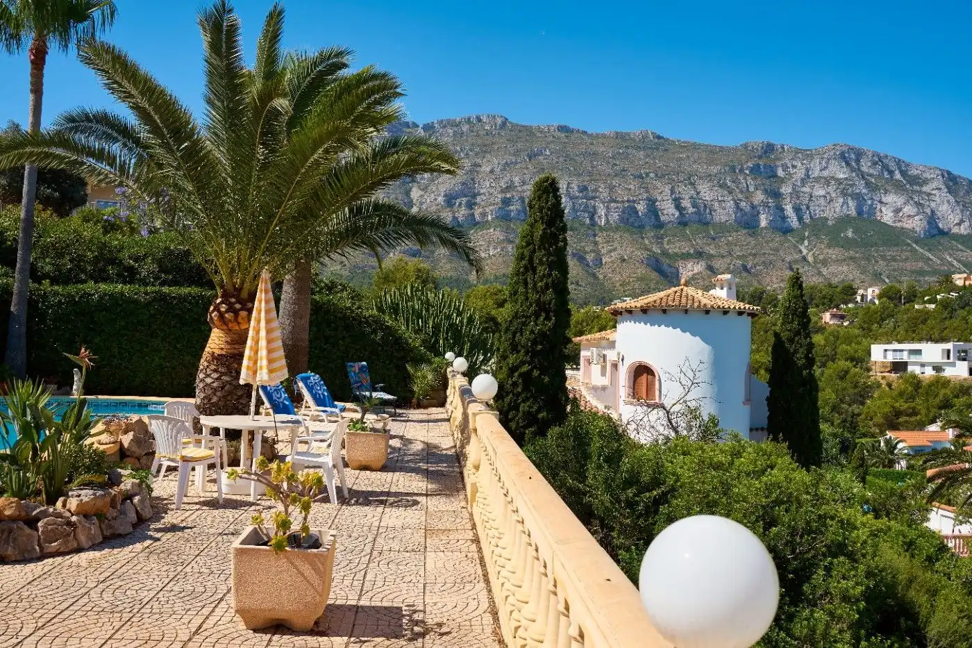 Terraza de Casa o chalet de alquiler en Dénia con Aire acondicionado, Jardín privado y Terraza