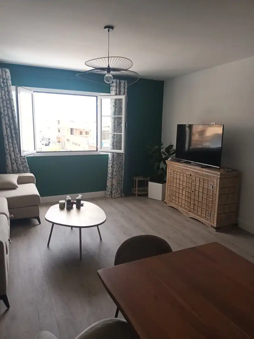 Living room of Flat for sale in La Oliva  with Storage room and Furnished