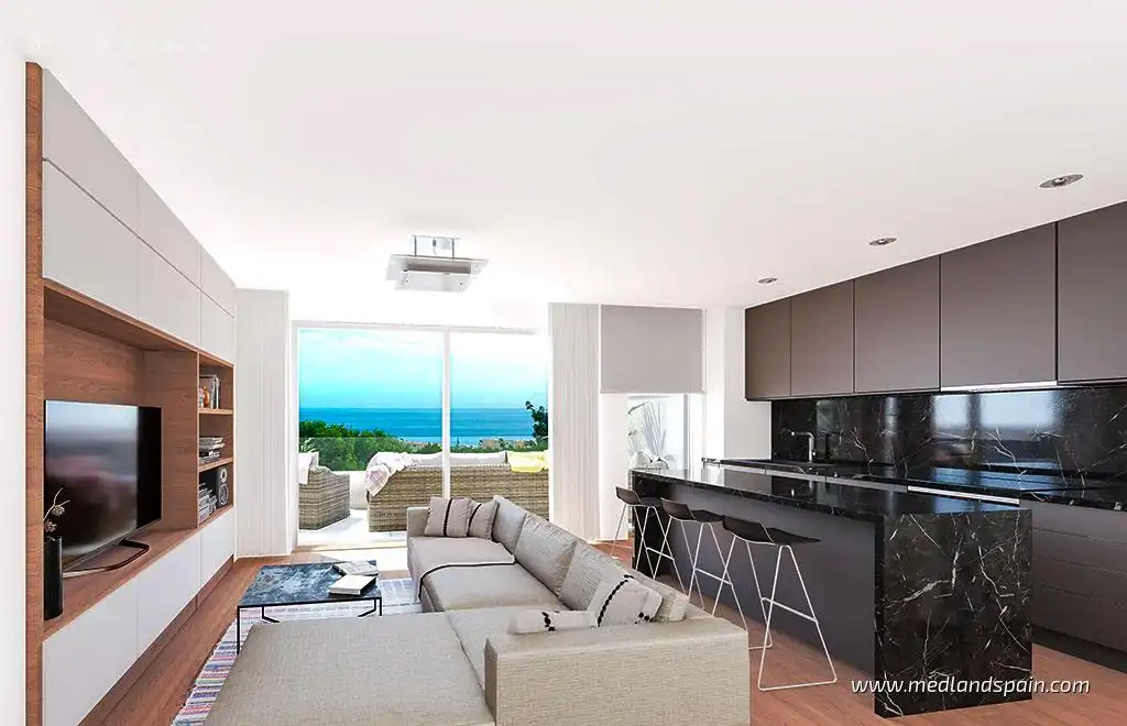 Sala d'estar de Casa o xalet en venda en Torremolinos amb Aire condicionat, Jardí privat i Terrassa