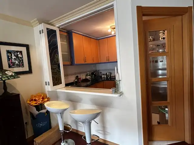Kitchen of Flat for sale in Vilagarcía de Arousa  with Parquet flooring, Storage room and Furnished