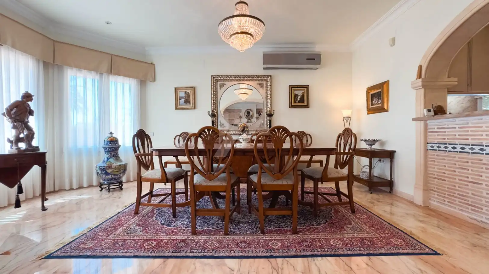 Comedor de Casa o chalet en venta en Moraira con Aire acondicionado, Calefacción y Jardín privado