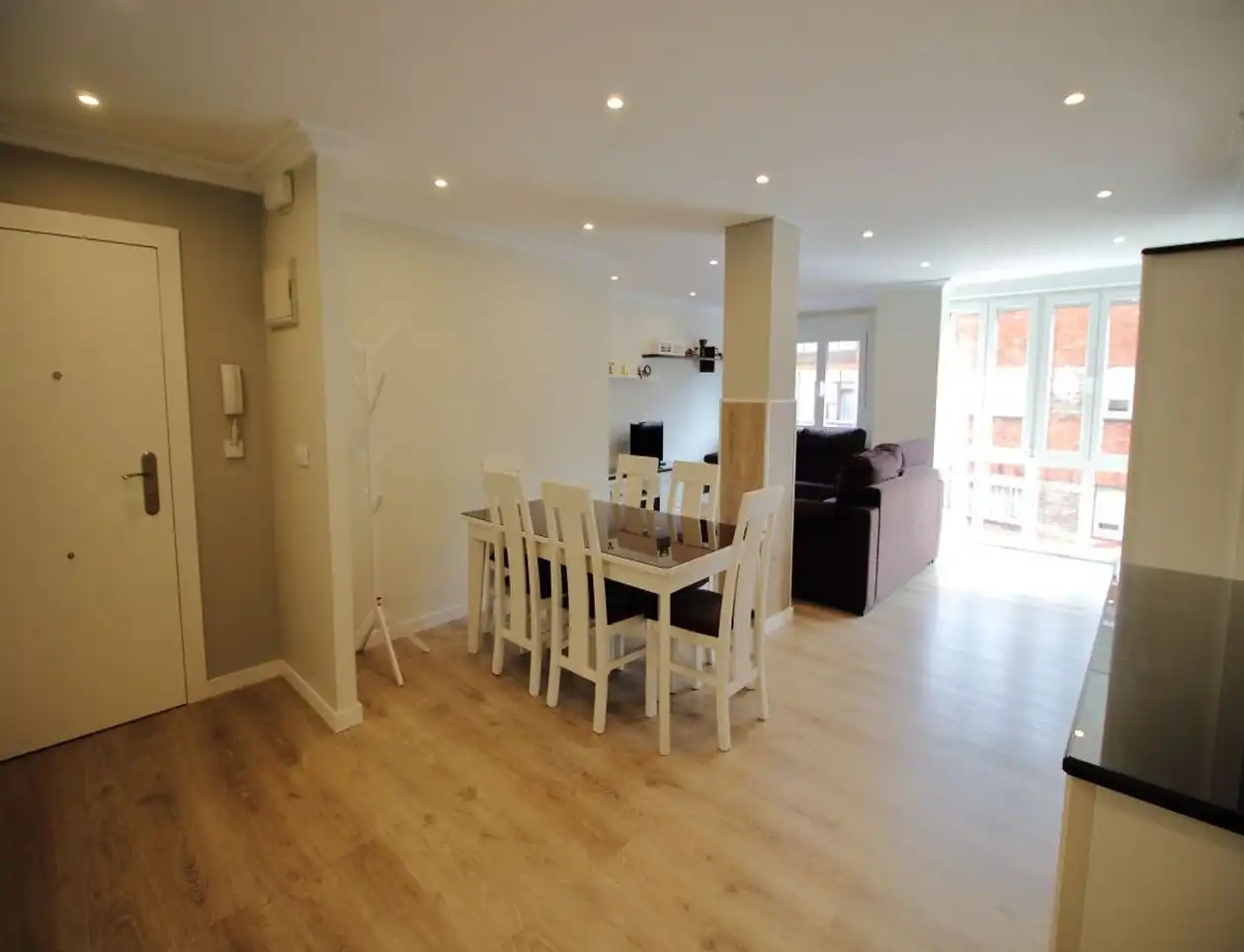 Esszimmer von Wohnung zur Miete in Gijón  mit Heizung, Parkett und Möbliert