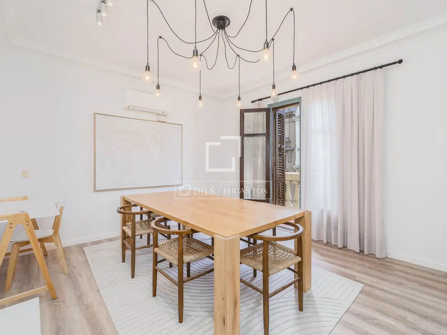 Esszimmer von Wohnung zur Miete in Barcelona mit Klimaanlage, Terrasse und Möbliert