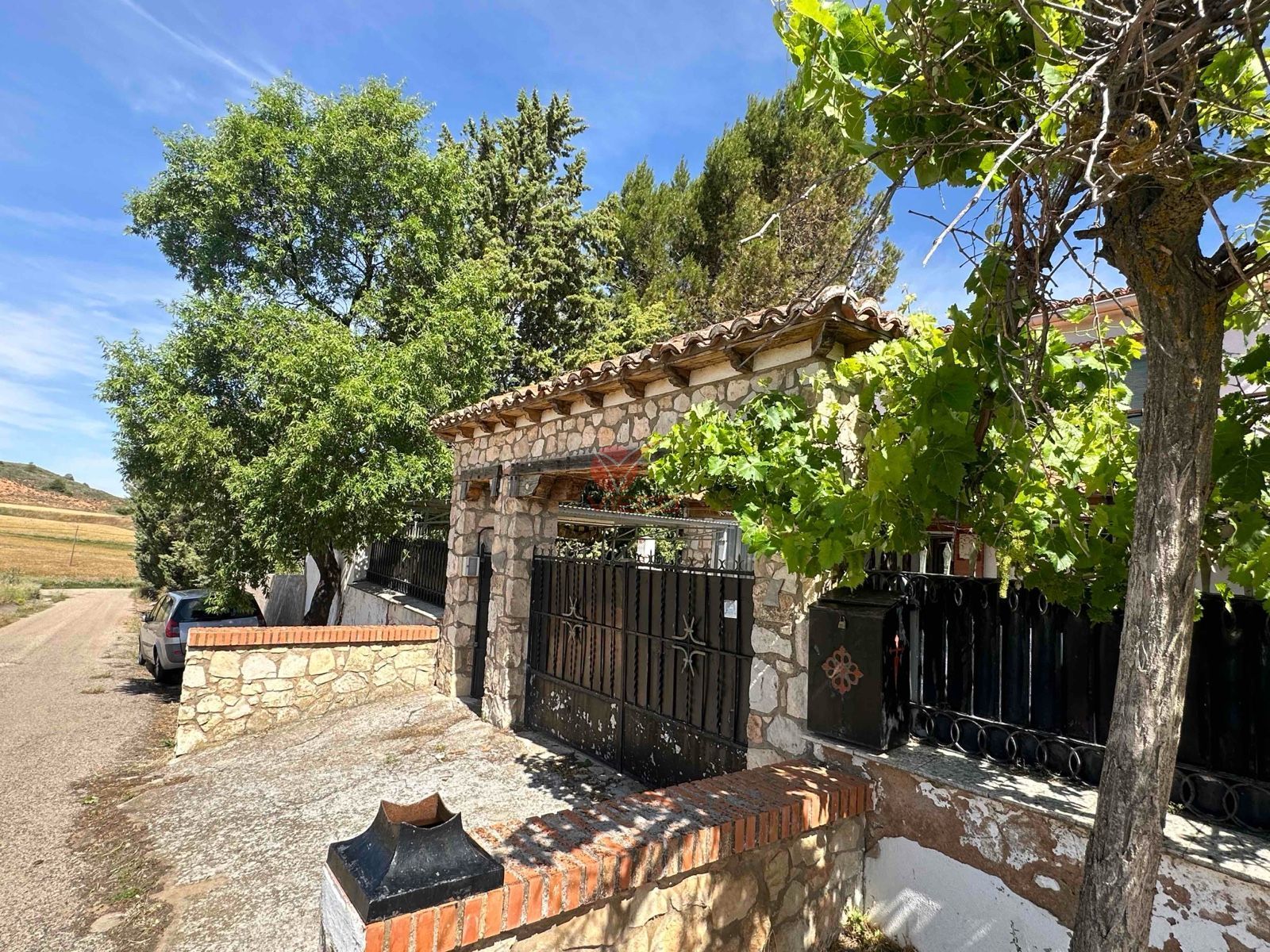 Exterior view of House or chalet for sale in Olmeda del Rey  with Heating, Private garden and Terrace