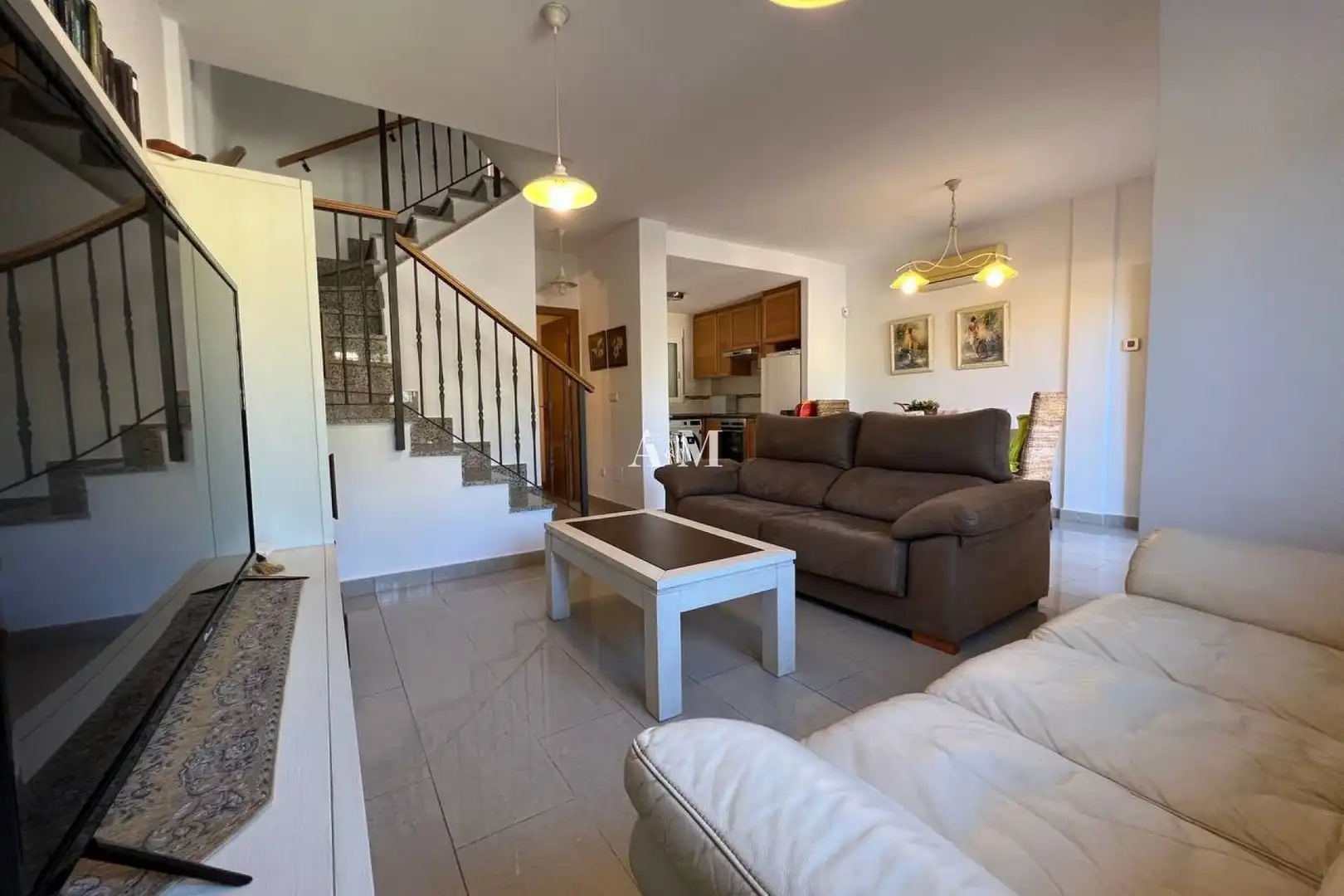 Sala de estar de Casa o chalet de alquiler en Pilar de la Horadada con Aire acondicionado, Calefacción y Jardín privado