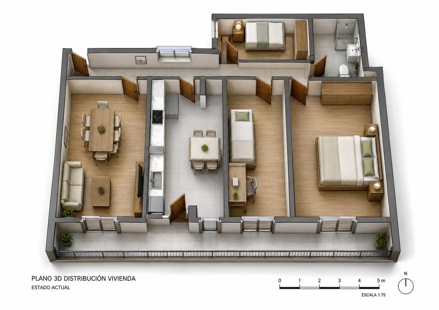 Flat for sale in Xirivella  with Air Conditioner, Heating and Terrace
