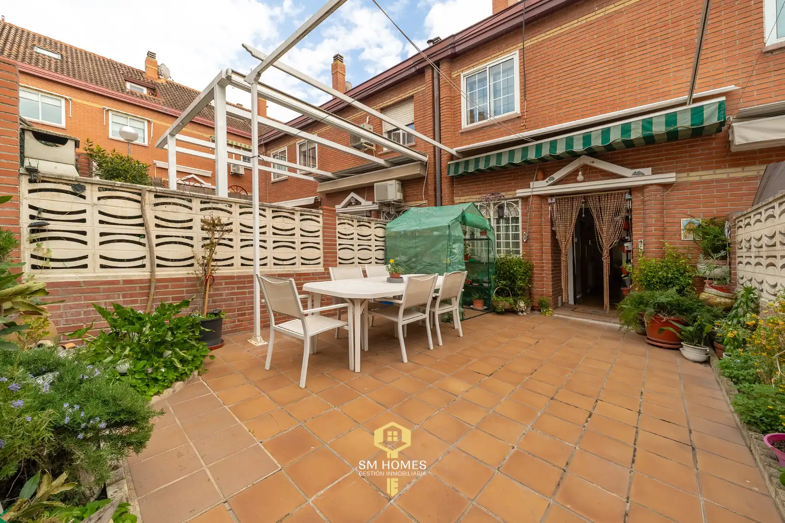 Terrace of Detached homes for sale in Mejorada del Campo  with Air Conditioner, Heating and Private garden