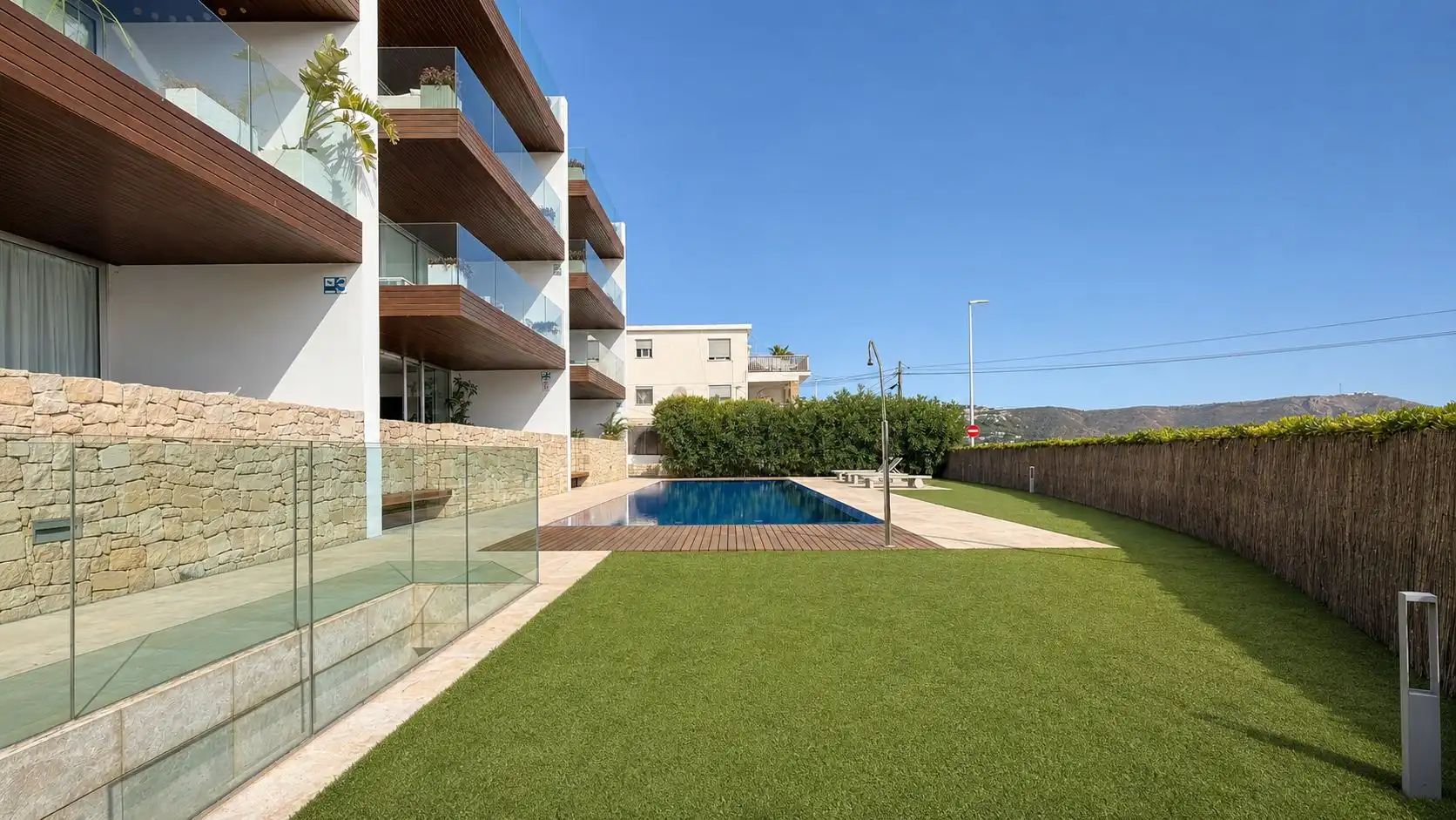 Piscina de Apartamento de alquiler en Jávea / Xàbia con Aire acondicionado, Calefacción y Terraza