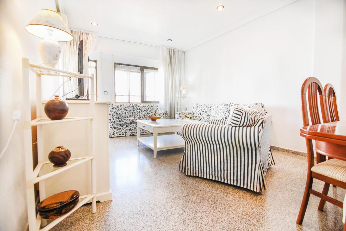 Living room of Flat for sale in Santa Pola  with Air Conditioner and Furnished