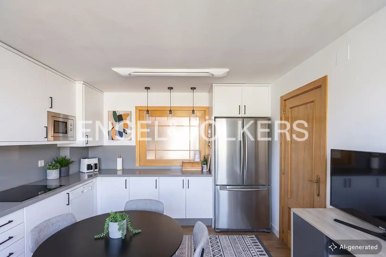 Kitchen of Houses for sale in Madrid  with Air Conditioner, Heating and Private garden