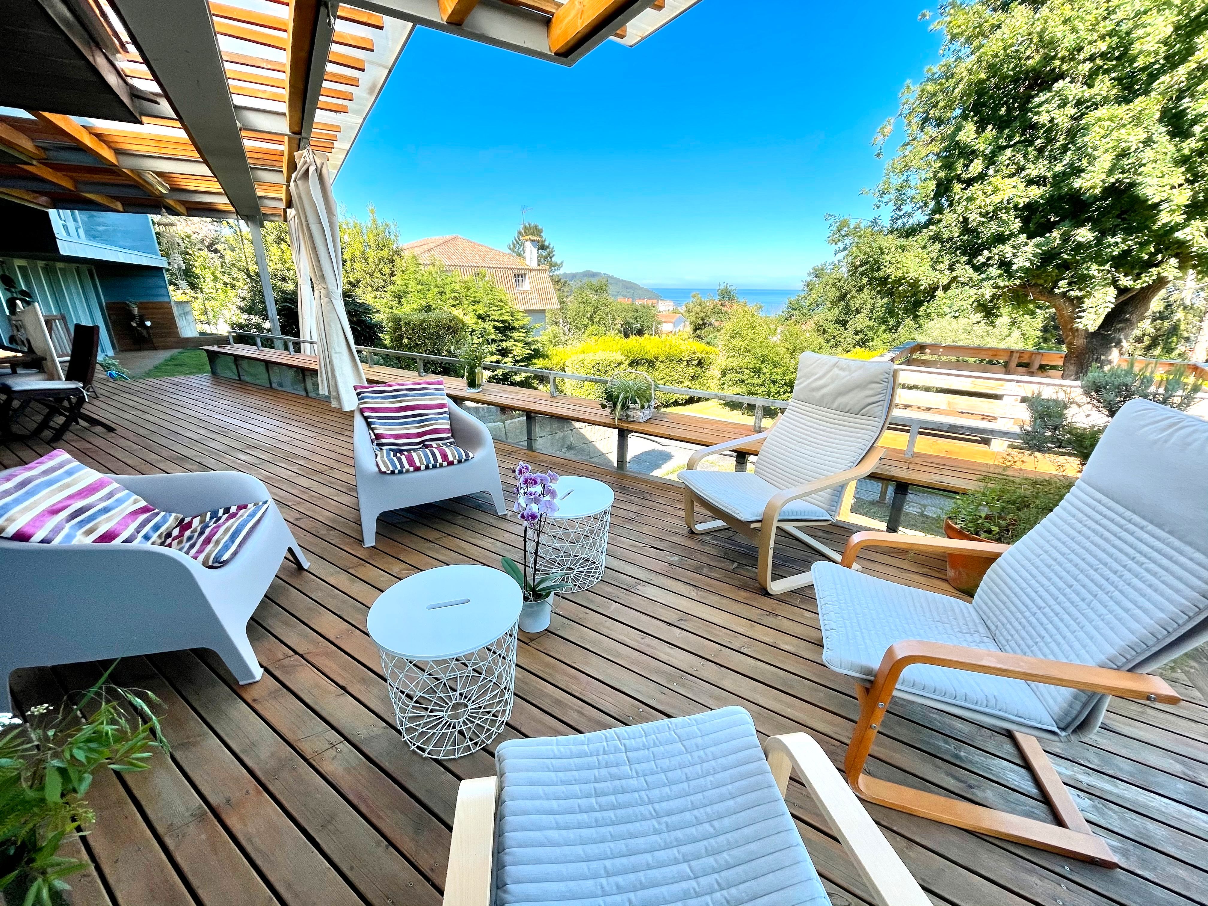 Terrace of House or chalet to rent in Nigrán  with Heating, Private garden and Parquet flooring