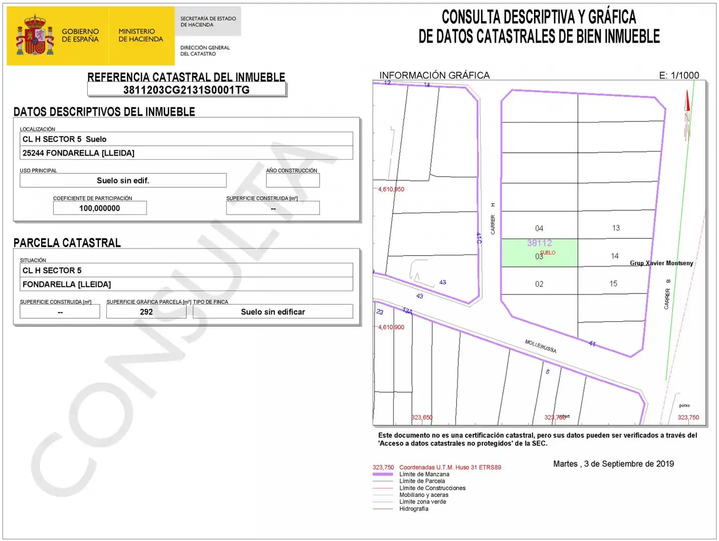 Terreny residencial en venda a Fondarella, imagen 3