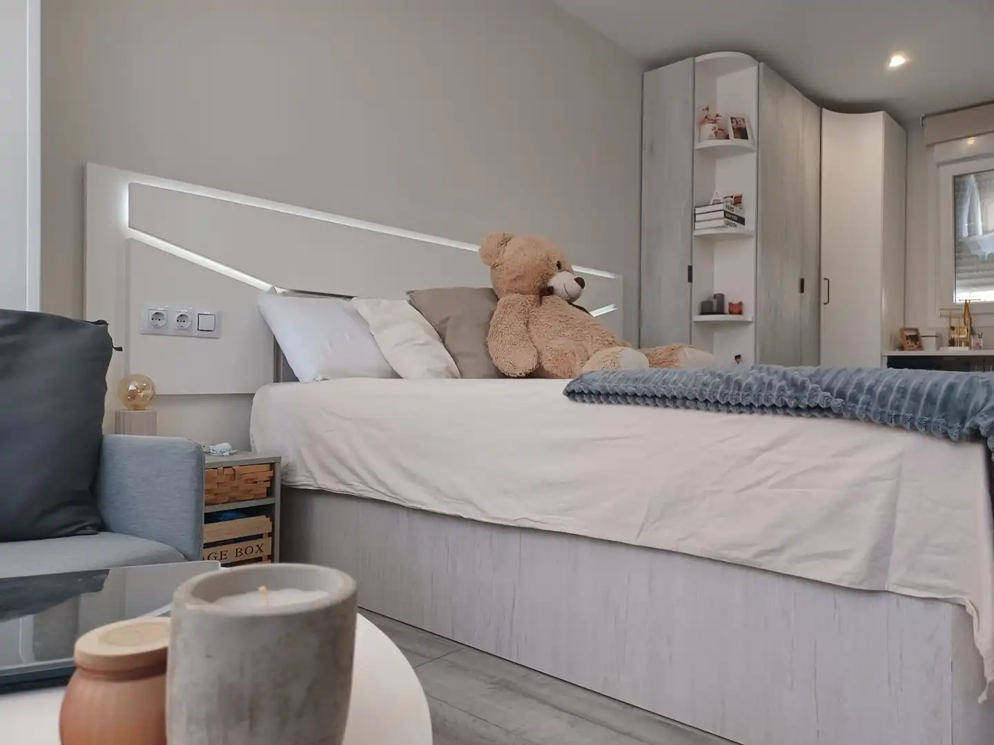 Schlafzimmer von Wohnung zum Verkauf in Madrid mit Klimaanlage, Heizung und Möbliert