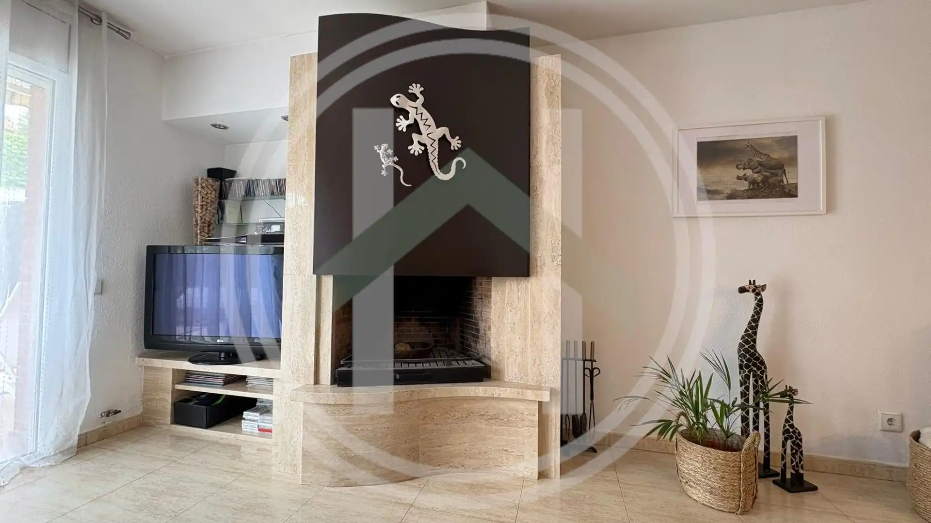 Wohnzimmer von Haus oder Chalet zum Verkauf in Cardedeu mit Heizung, Privatgarten und Terrasse