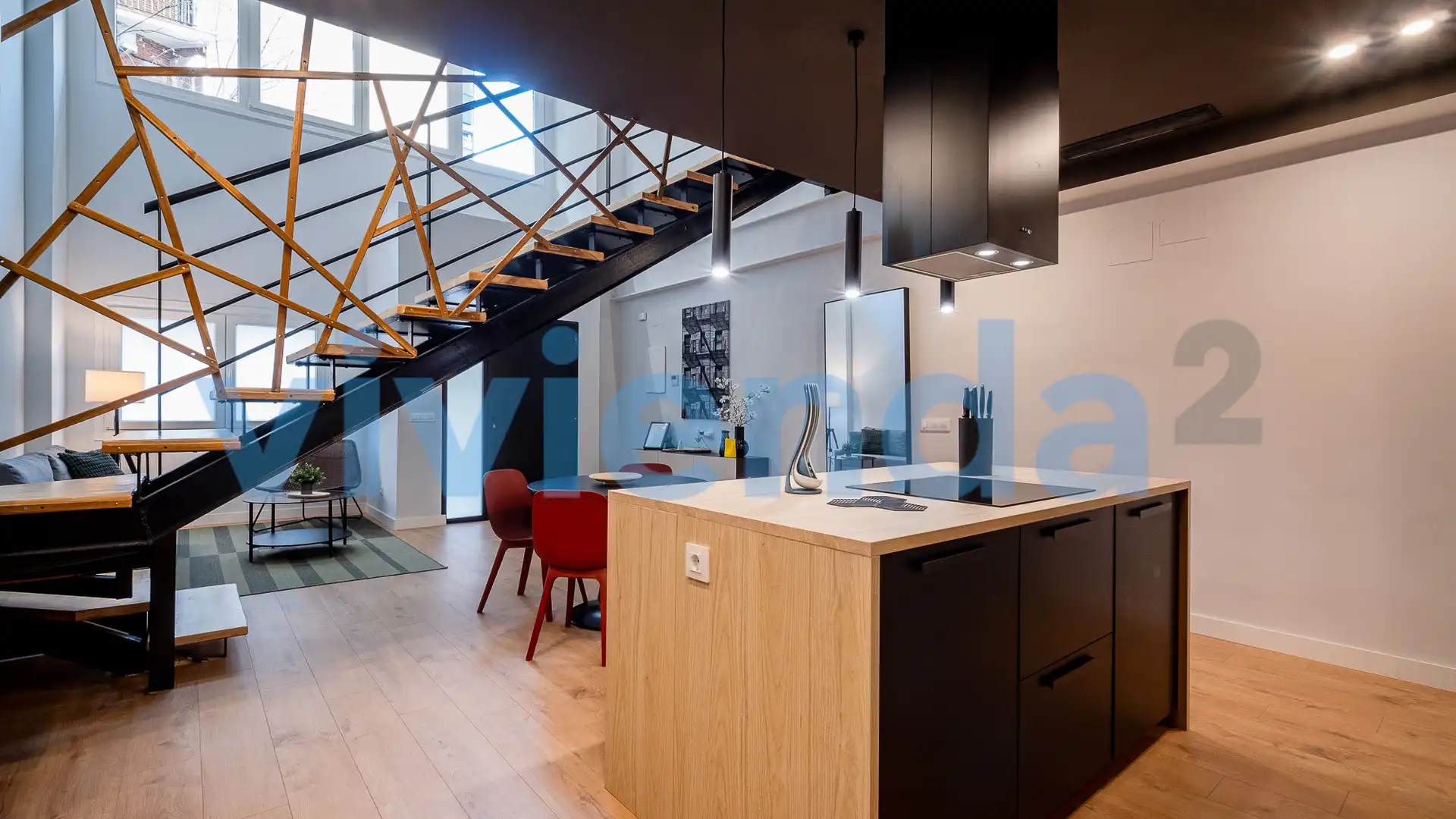 Küche von Wohnung zum Verkauf in  Madrid Capital mit Klimaanlage, Heizung und Möbliert