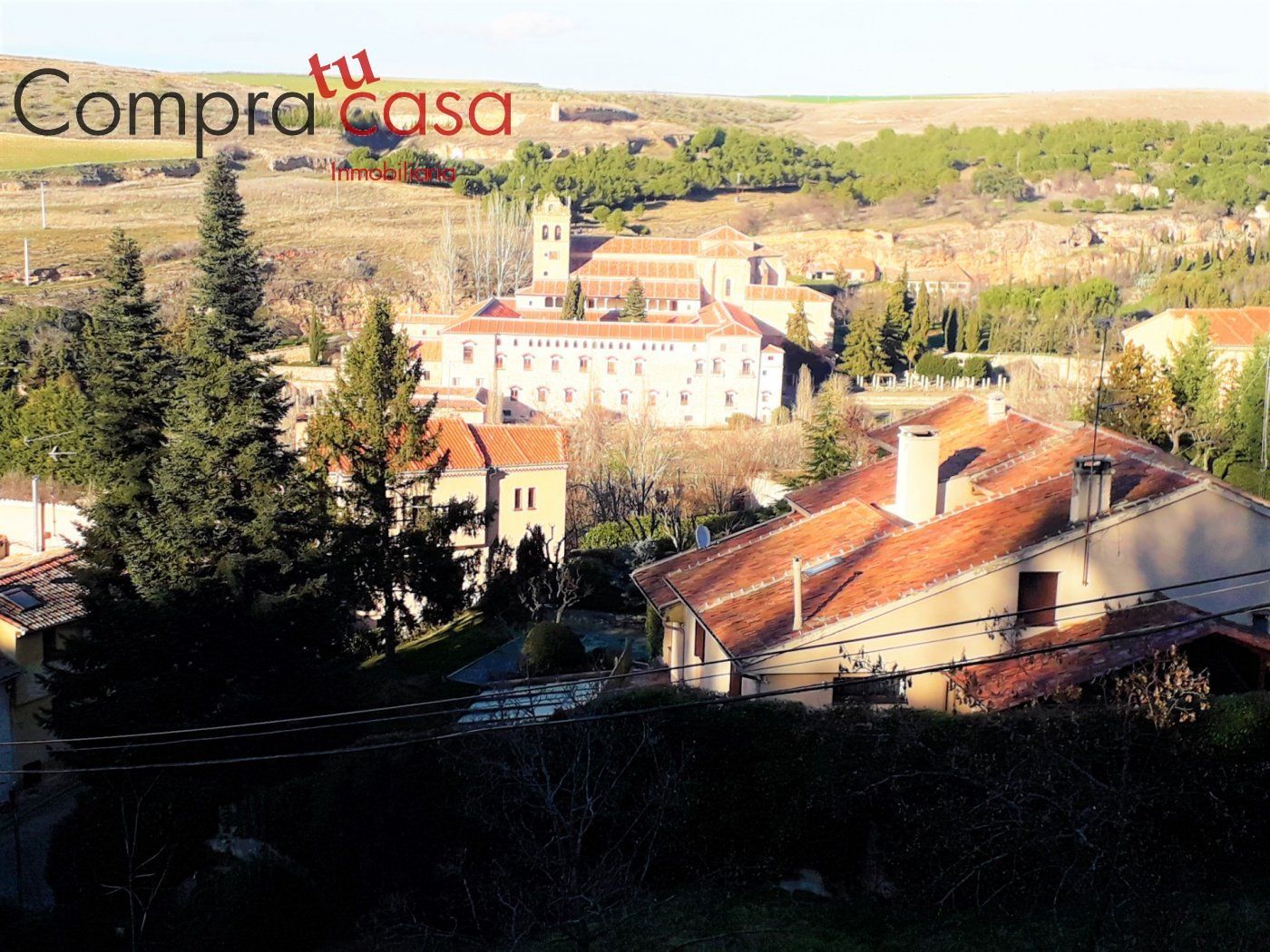 Exterior view of Flat for sale in Segovia Capital  with Heating, Private garden and Parquet flooring