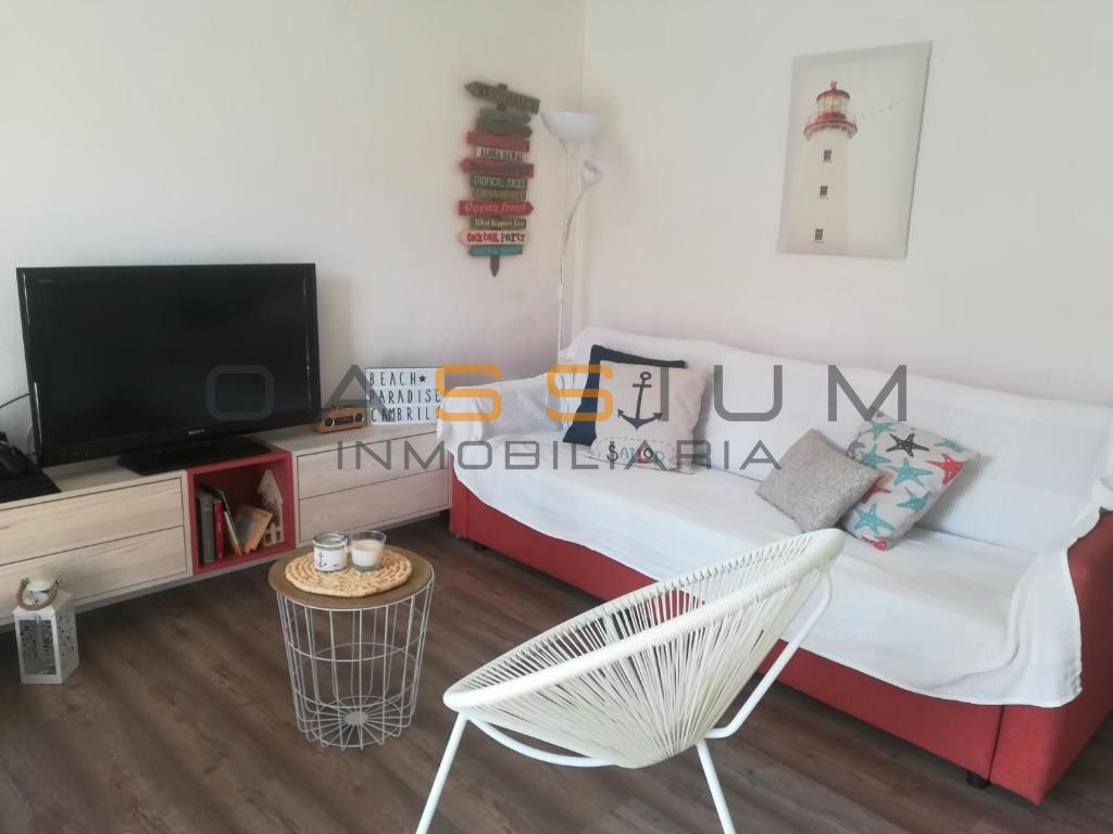 Living room of Flat for sale in Cambrils  with Terrace, Furnished and Community pool