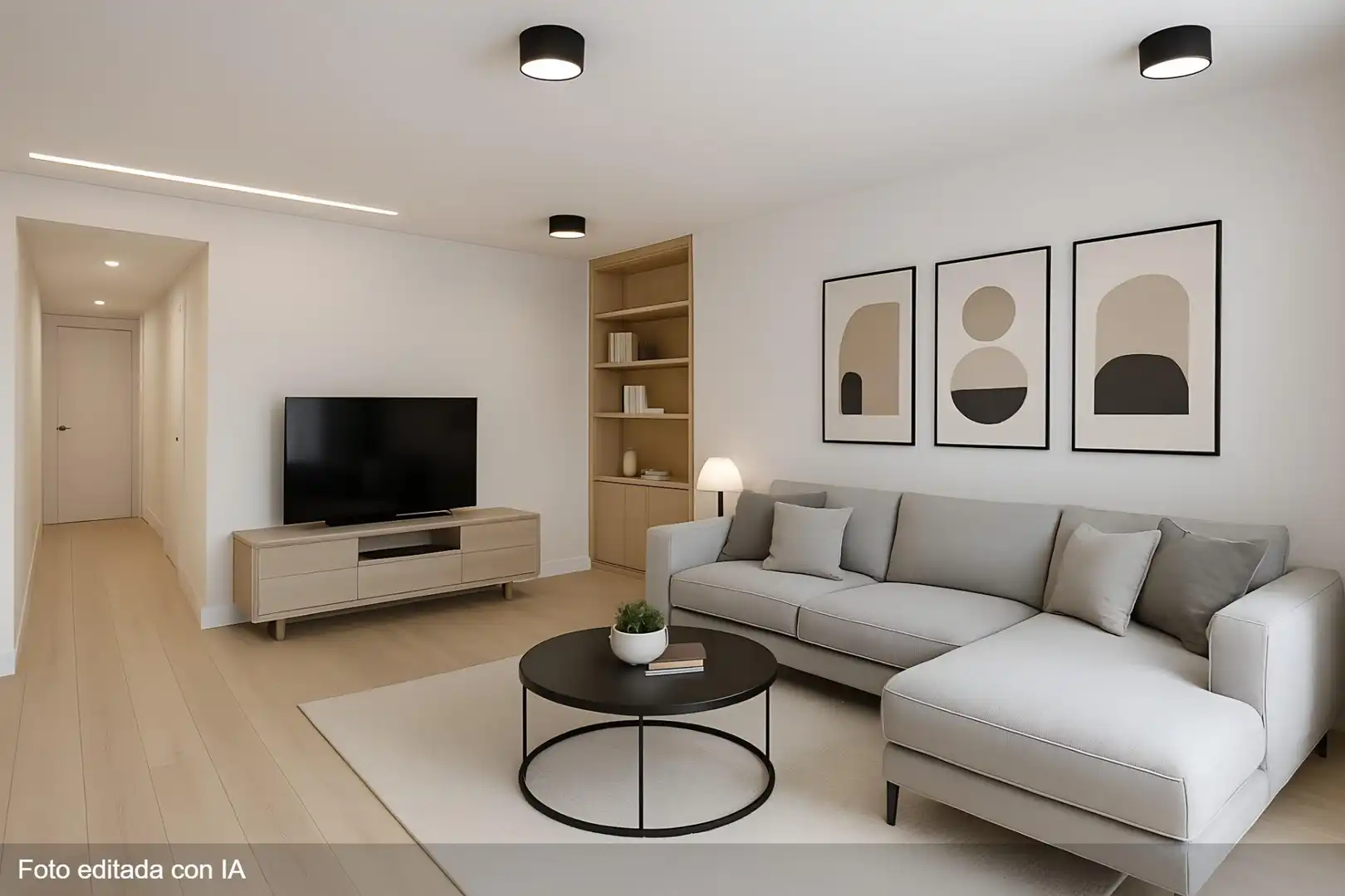 Sala de estar de Piso en venta en Roquetas de Mar con Aire acondicionado y Terraza