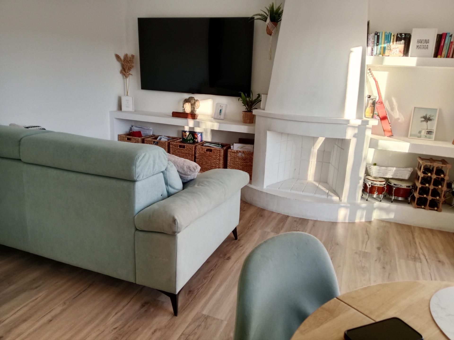 Sala de estar de Ático en venta en Cunit con Aire acondicionado, Calefacción y Parquet