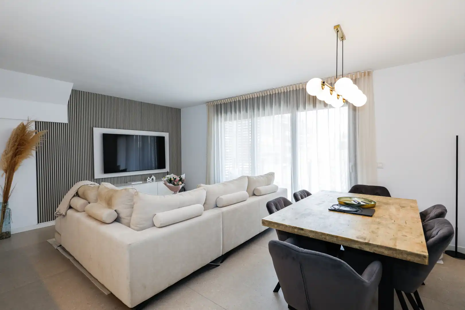 Sala de estar de Piso en venta en Granollers con Aire acondicionado, Jardín privado y Terraza