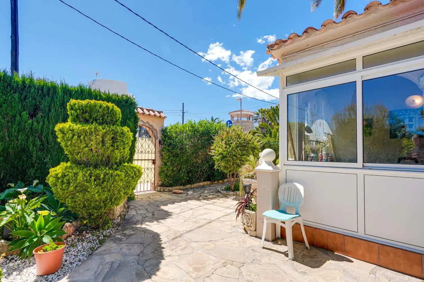 Vista exterior de Casa o chalet en venta en Mont-roig del Camp con Aire acondicionado, Jardín privado y Terraza