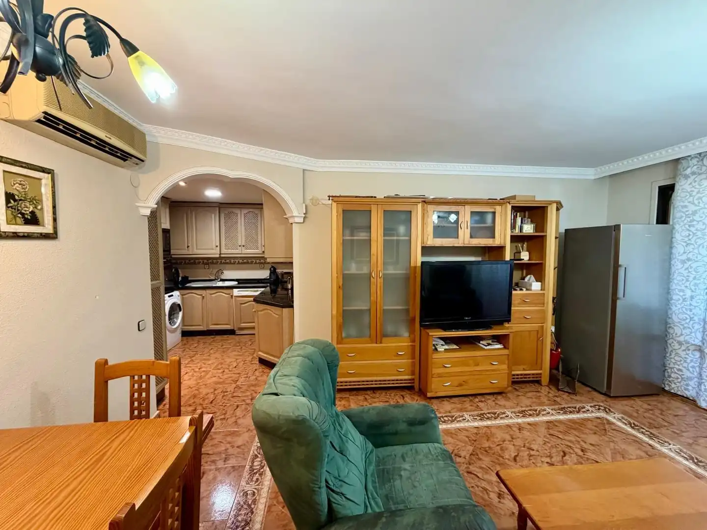 Sala de estar de Piso en venta en Roquetas de Mar con Terraza