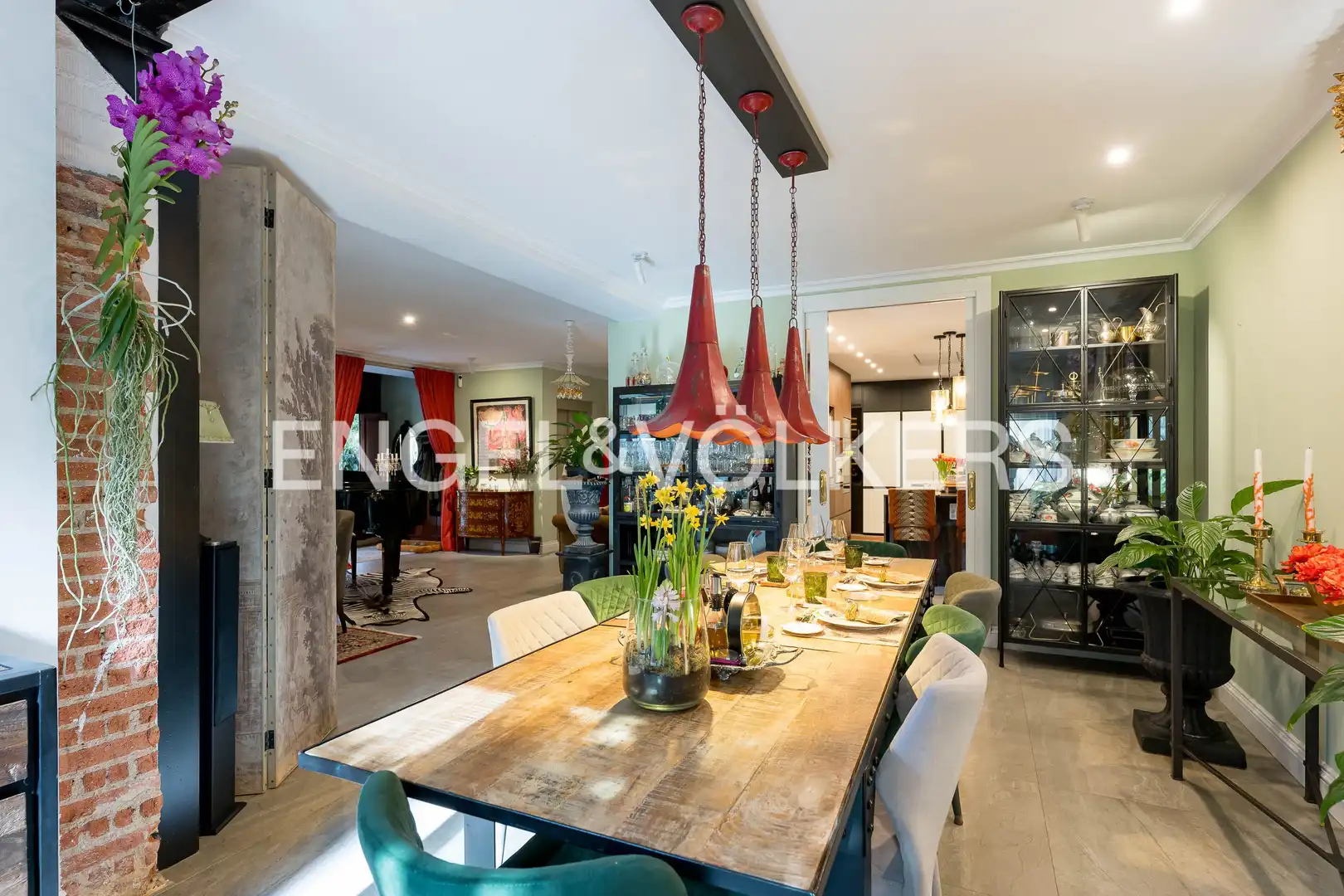 Dining room of Houses for sale in Madrid  with Air Conditioner, Heating and Private garden