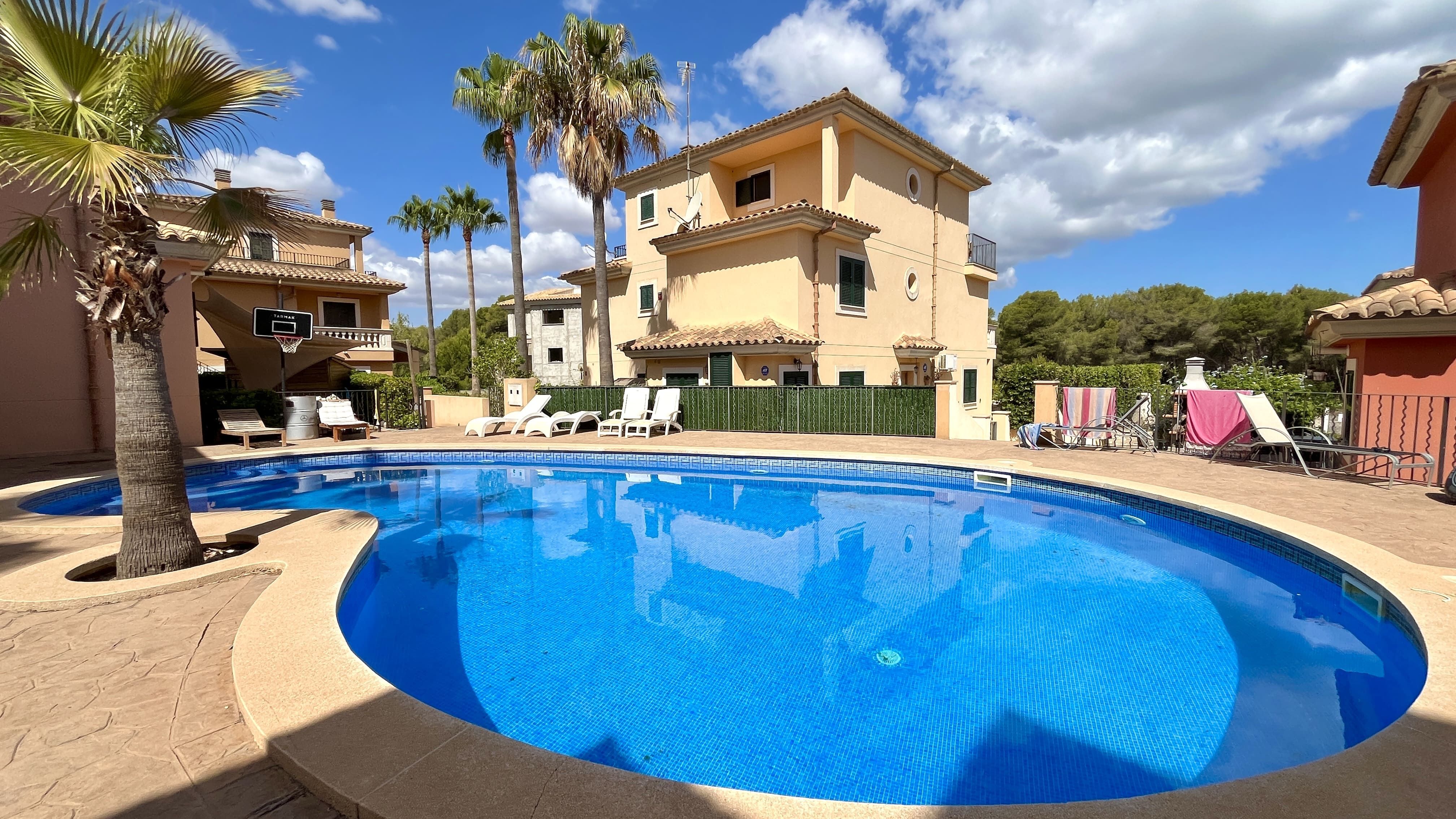 Swimming pool of House or chalet to rent in Santa Margalida  with Air Conditioner, Furnished and Community pool