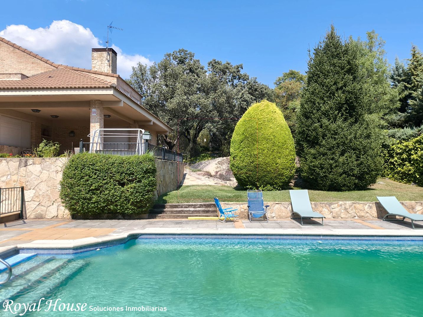 Swimming pool of House or chalet for sale in Alpedrete  with Heating, Private garden and Terrace