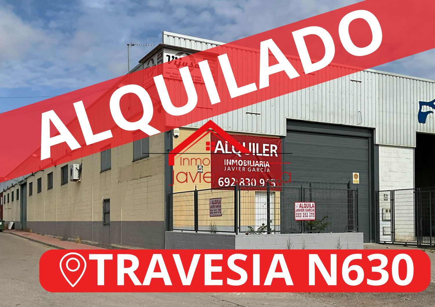 Exterior view of Industrial buildings for sale in Villafranca de los Barros