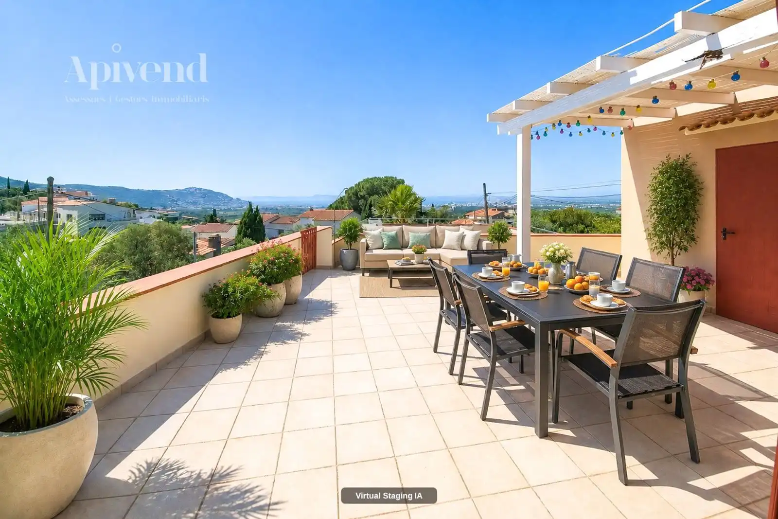 Terrace of Houses for sale in Roses  with Air Conditioner, Heating and Private garden