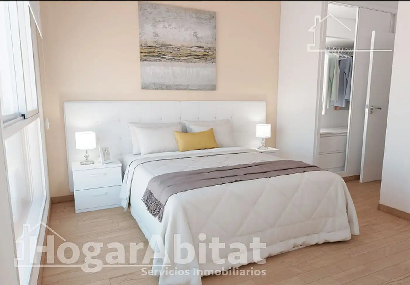 Habitación de Casa adosada en venta en Oropesa del Mar / Orpesa con Aire acondicionado, Jardín privado y Terraza