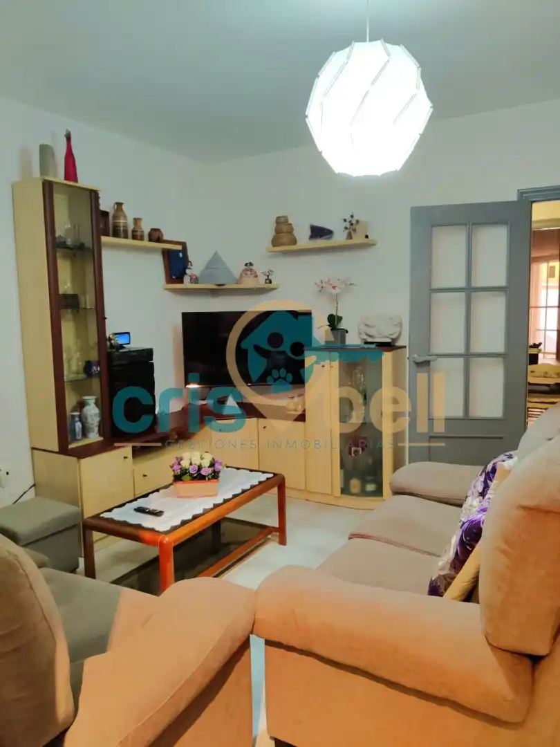 Living room of Flat for sale in Lorca  with Air Conditioner, Terrace and Furnished