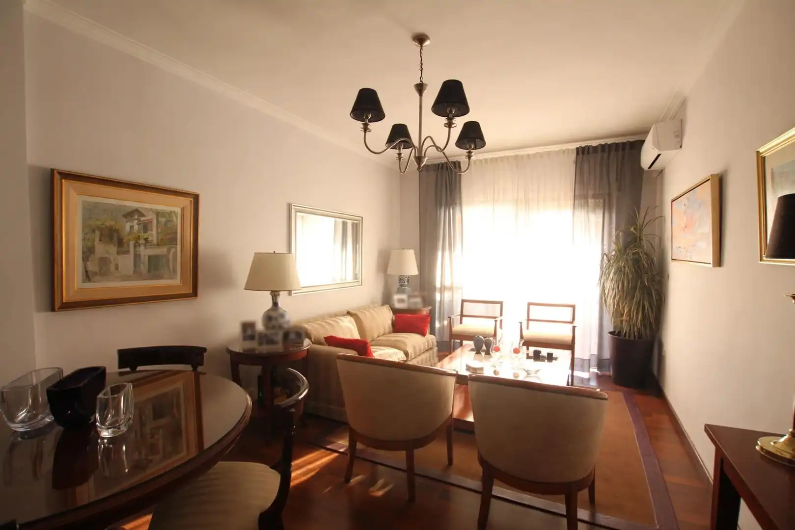 Wohnzimmer von Wohnung zum Verkauf in Jerez de la Frontera mit Klimaanlage, Parkett und Terrasse