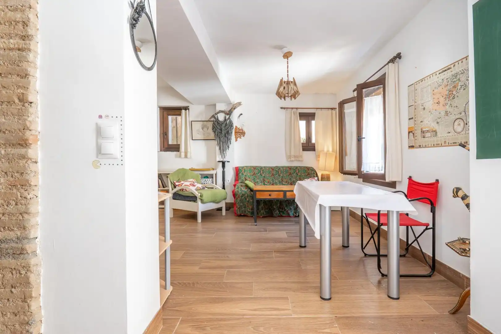 Living room of Houses for sale in Granada  with Air Conditioner, Terrace and Furnished
