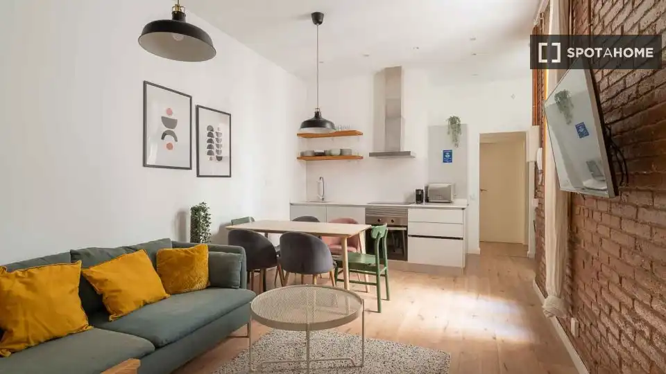 Living room of Flat for rent in Gràcia