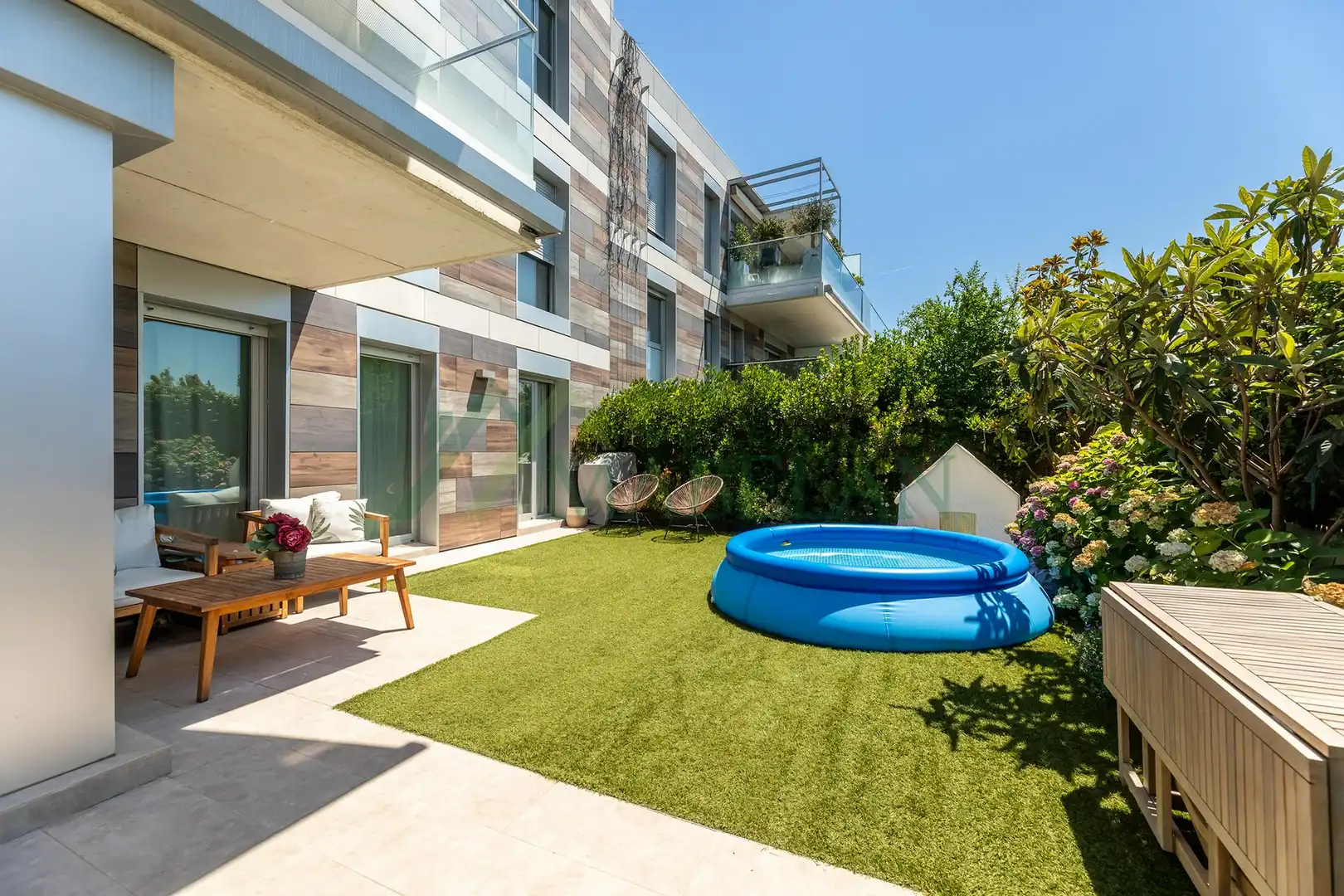 Terrace of Flat for rent in Las Rozas de Madrid  with Air Conditioner, Heating and Private garden