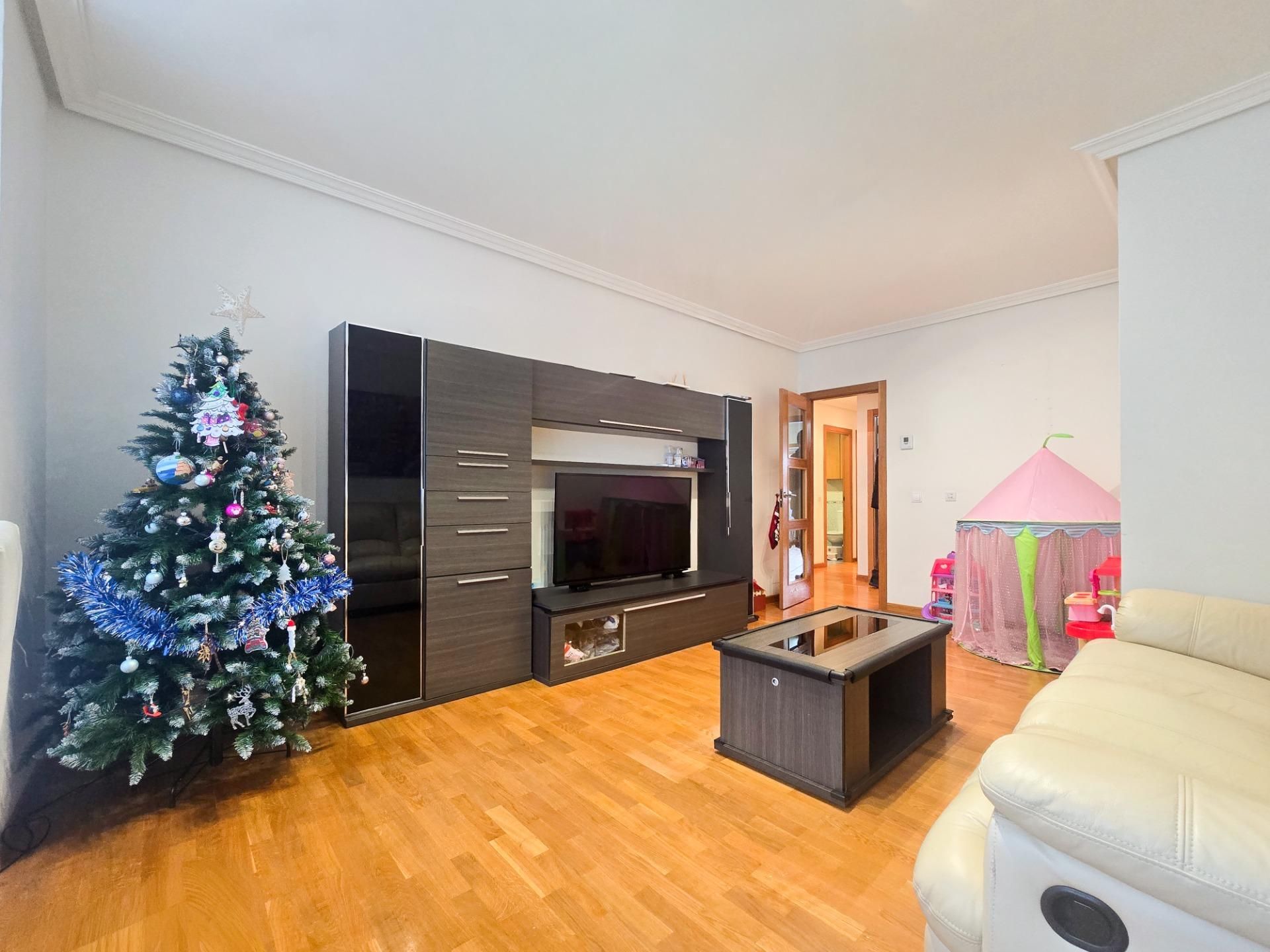 Living room of Flat for sale in A Coruña Capital   with Heating, Parquet flooring and Storage room